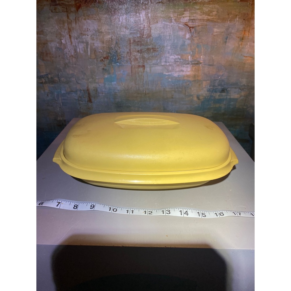 Vintage Tupperware Harvest Yellow Multi Server Steamer 3Piece Set 1273 1274 1275